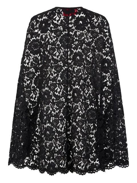Valentino Garavani lace-design cape - Black - zdjęcie produktu nr 2