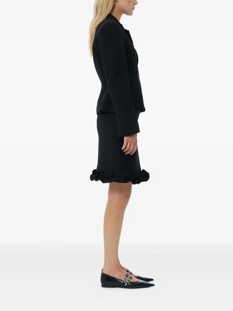GANNI notched-lapels blazer - Black - zdjęcie produktu nr 2