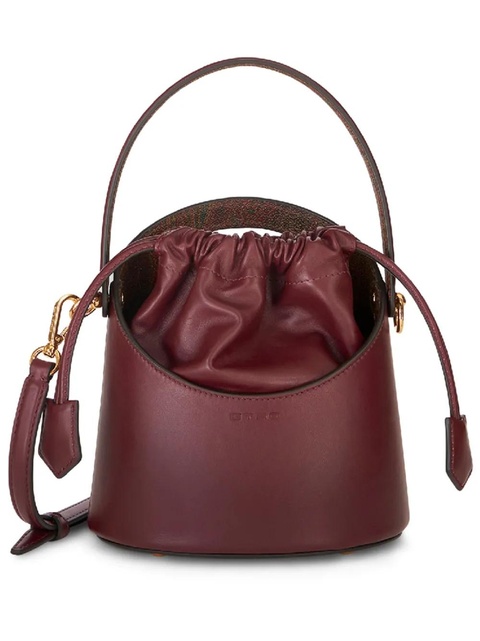 ETRO mini Saturno leather bucket bag - Red - zdjęcie produktu nr 1