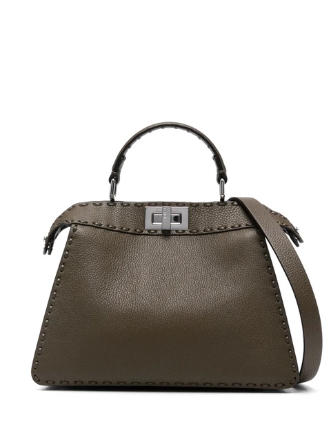 FENDI small Peekaboo ISeeU tote bag - Green - zdjęcie produktu nr 1
