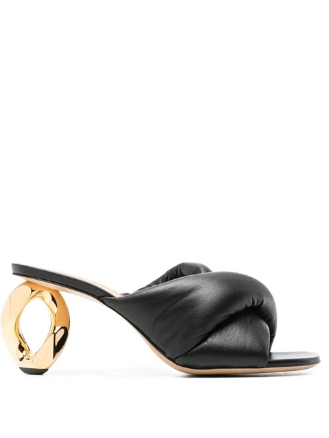 JW Anderson 80mm Chain slip-on sandals - Black - zdjęcie produktu nr 1