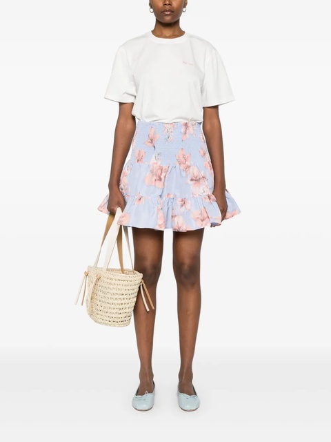 Maje floral-print mini skirt - Blue - zdjęcie produktu nr 2