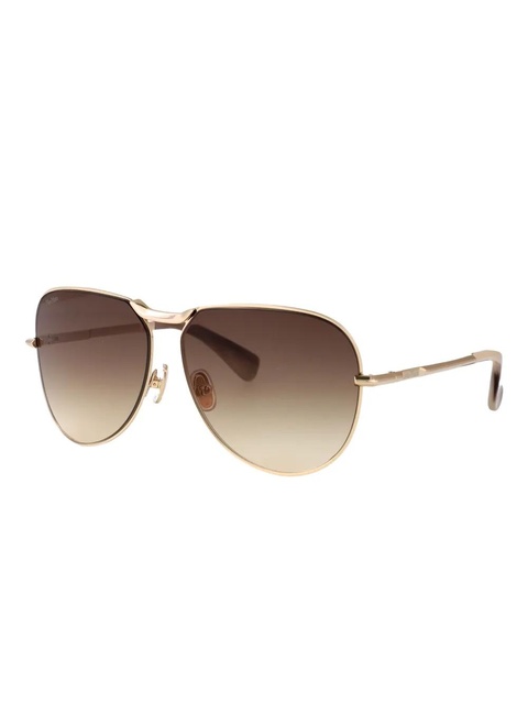 Max Mara Eyewear Miller 2 metal-frame sunglasses - Brown - zdjęcie produktu nr 2