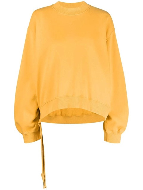 The Attico asymmetric-hem sweatshirt - Orange - zdjęcie produktu nr 1
