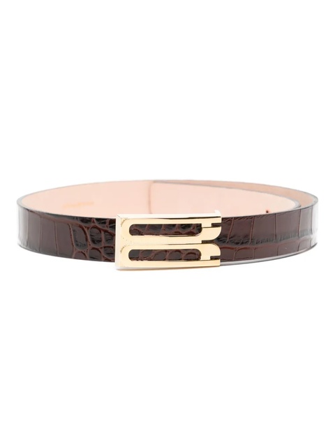 Victoria Beckham Jumbo Frame belt - Brown - zdjęcie produktu nr 1