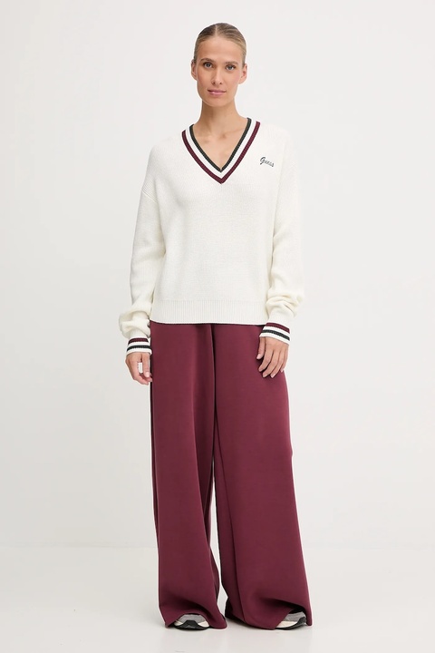 Guess sweter z dodatkiem wełny SABINA damski kolor beżowy lekki V5BR01 Z1152 - zdjęcie produktu nr 1