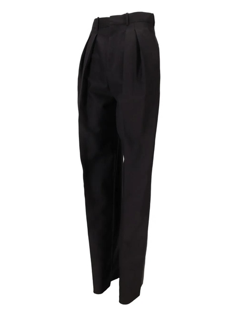 Saint Laurent pleated-front straight trousers - Black - zdjęcie produktu nr 2