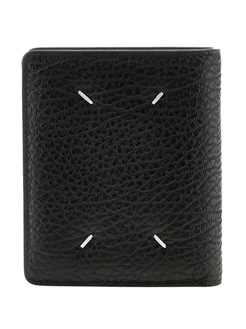 Maison Margiela grained-leather bi-fold wallet - Black - zdjęcie produktu nr 1