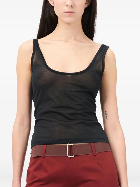 OUR LEGACY scoop-neck tank top - Black - zdjęcie produktu nr 2