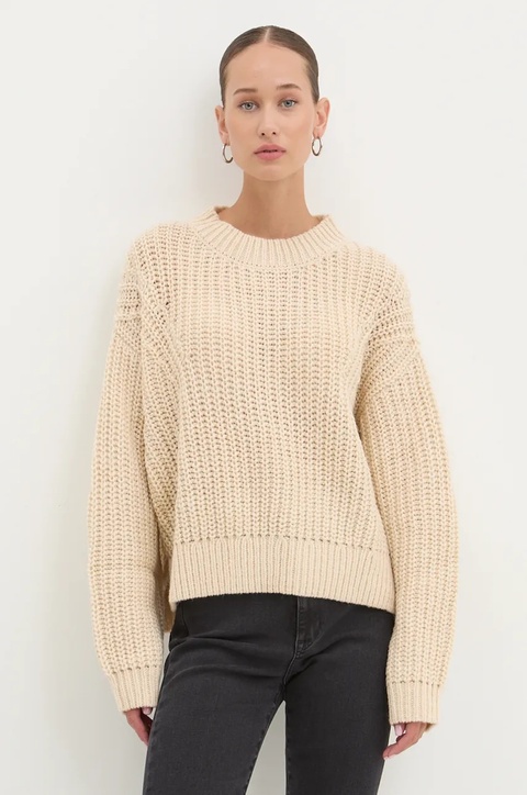 Billabong sweter Good Fortune damski kolor beżowy ciepły EBJSW00128 - zdjęcie produktu nr 1