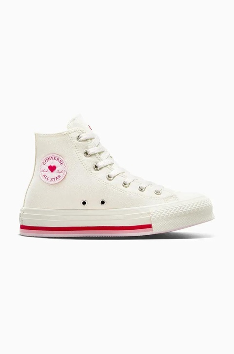 Converse trampki Chuck Taylor All Star Eva Lift Valentine's Day kolor biały A10716C - zdjęcie produktu nr 1