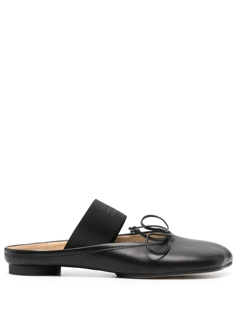 MM6 Maison Margiela Anatomic numbers-strap ballet flats - Black - zdjęcie produktu nr 1