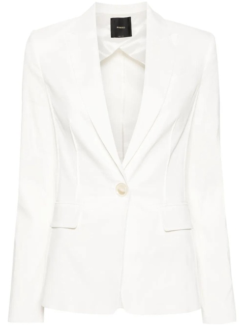 PINKO Ghera linen-blend blazer - White - zdjęcie produktu nr 1