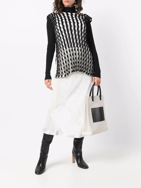 Jil Sander woven-design jumper - Black - zdjęcie produktu nr 2