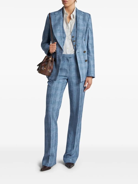 ETRO check blazer - Blue - zdjęcie produktu nr 2