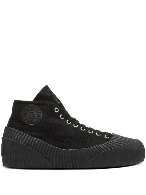 Balmain Riff canvas sneakers - Black - zdjęcie produktu nr 1