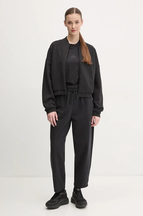 adidas bluza Essentials damska kolor czarny gładka JD9965 - zdjęcie produktu nr 2