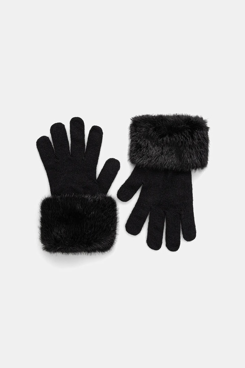 Guess rękawiczki SHAIDA damskie kolor czarny AW5410 POL02 - zdjęcie produktu nr 1