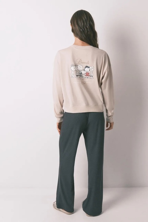 women'secret piżama bawełniana damska kolor beżowy bawełniana 3132128 - zdjęcie produktu nr 2