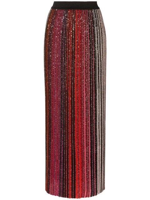 Missoni sequin-embellished striped maxi skirt - Black - zdjęcie produktu nr 1