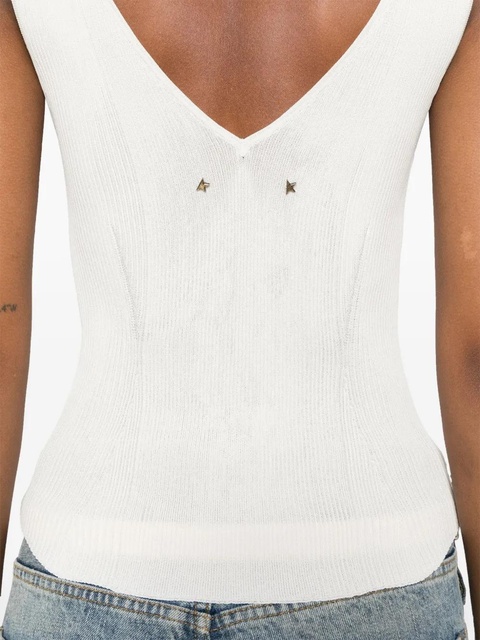 Golden Goose ribbed top - Neutrals - zdjęcie produktu nr 2