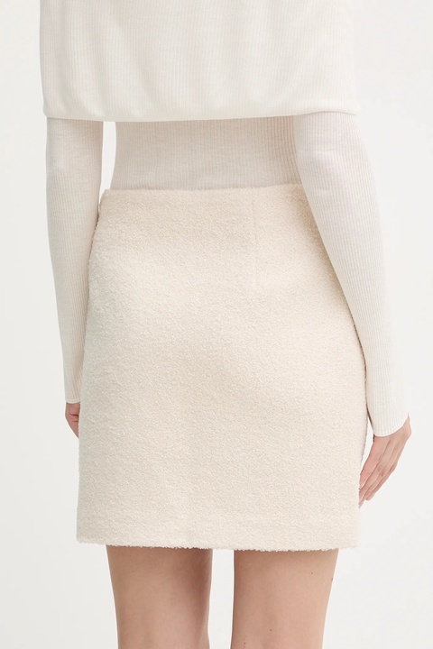 Guess spódnica ZITA kolor beżowy mini prosta W5BD68 W2392 - zdjęcie produktu nr 2