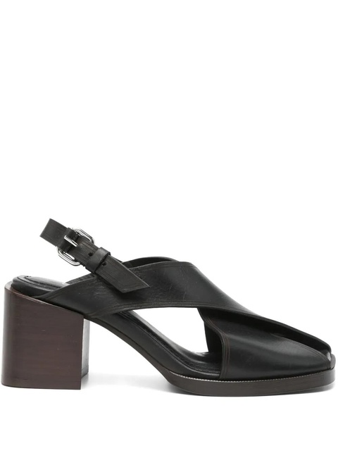 LEMAIRE 65mm leather sandals - Black - zdjęcie produktu nr 1