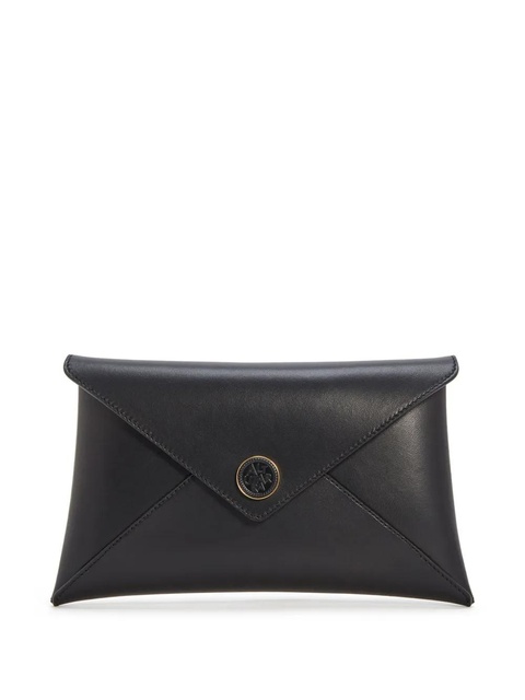 Altuzarra Medallion envelope leather clutch bag - Black - zdjęcie produktu nr 1