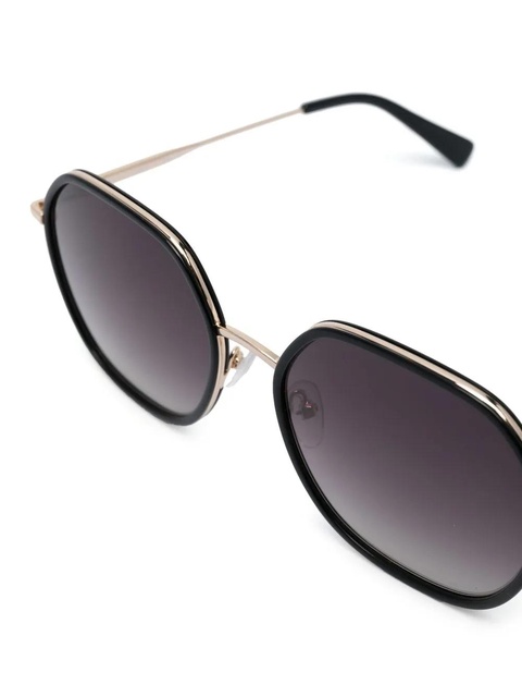 Longchamp logo-engraved oversized sunglasses - Black - zdjęcie produktu nr 2