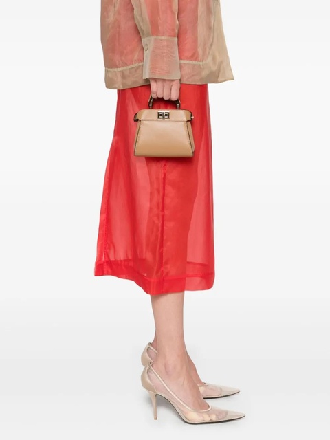 FENDI nano Peekaboo shoulder bag - Brown - zdjęcie produktu nr 2