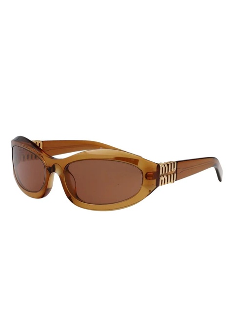 Miu Miu Eyewear cat-eye frame sunglasses - Brown - zdjęcie produktu nr 2
