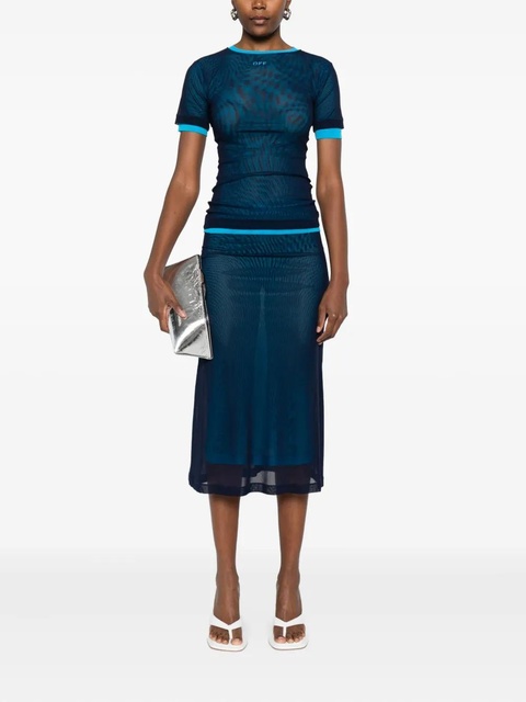 Off-White mesh top - Blue - zdjęcie produktu nr 1