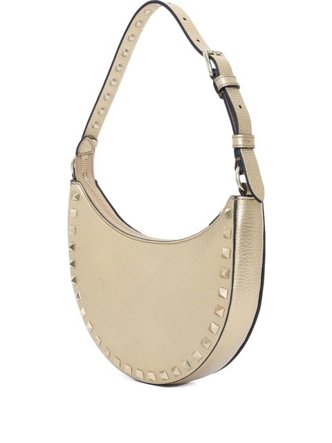 Valentino Garavani Rockstud leather shoulder bag - Gold - zdjęcie produktu nr 1