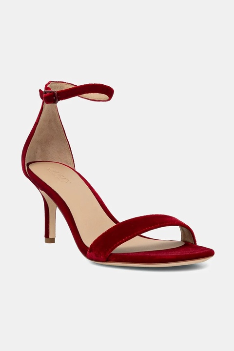 Lauren Ralph Lauren sandały Allie Mid kolor czerwony 802980559005 - zdjęcie produktu nr 1