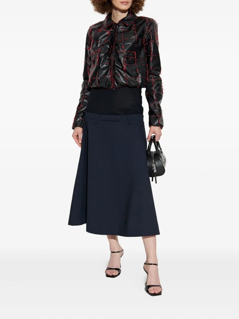 Diesel quilted grid-stitched cropped jacket - Black - zdjęcie produktu nr 2