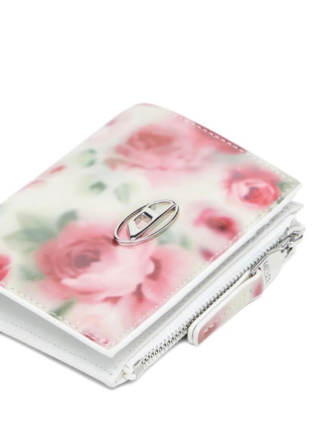 Diesel floral-print zip-fastening wallet - White - zdjęcie produktu nr 1