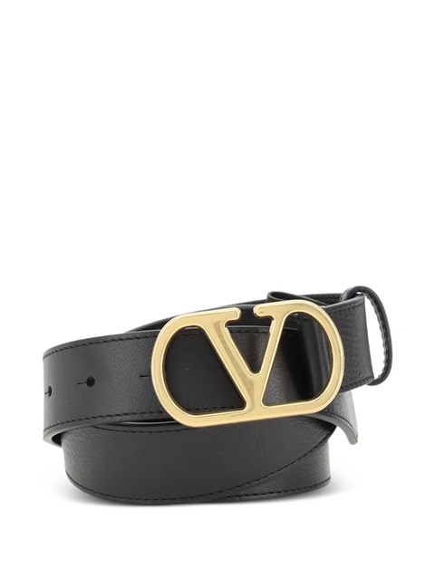 Valentino Garavani 30mm VLogo Signature leather belt - Black - zdjęcie produktu nr 1