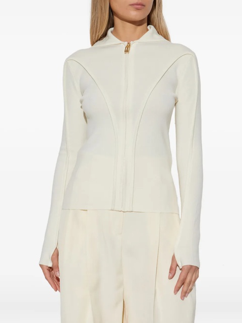Victoria Beckham zip-up hooded jacket - White - zdjęcie produktu nr 2