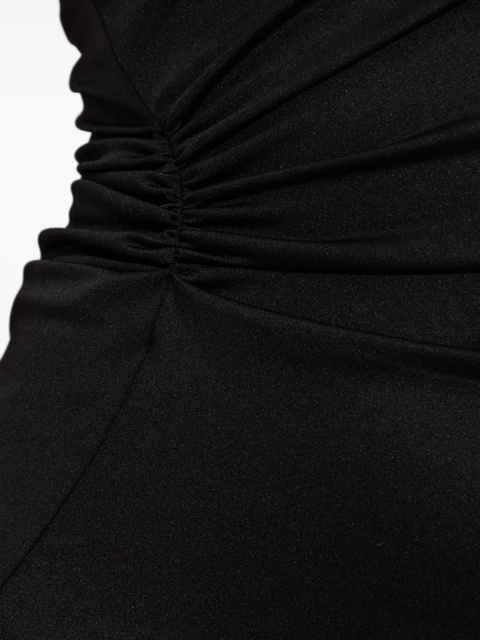 Victoria Beckham asymmetrical draped dress - Black - zdjęcie produktu nr 2