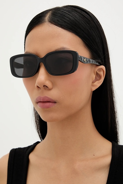 Coach okulary przeciwsłoneczne damskie kolor czarny 0HC8444D - zdjęcie produktu nr 1