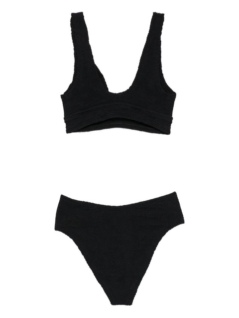 Hunza G Angel textured-finish bikini - Black - zdjęcie produktu nr 1