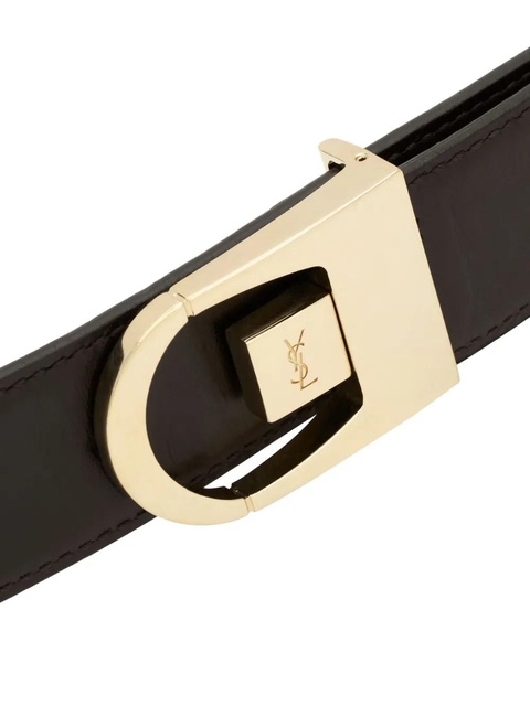 Saint Laurent reversible leather belt - Black - zdjęcie produktu nr 2