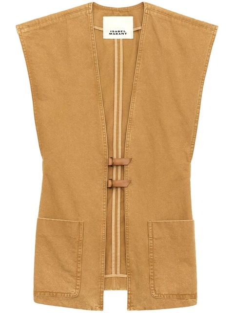 ISABEL MARANT Falila waistcoat - Brown - zdjęcie produktu nr 1