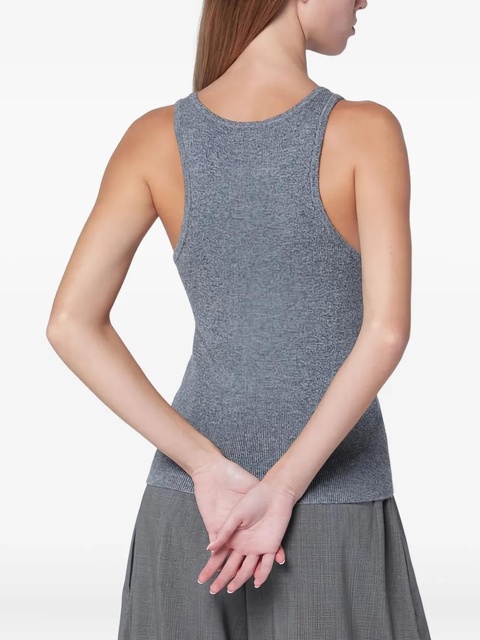 Almada Label ribbed-knit top - Grey - zdjęcie produktu nr 2