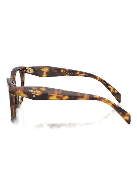Prada Eyewear round-frame glasses - Brown - zdjęcie produktu nr 2