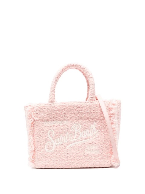MC2 Saint Barth medium Collete tweed fringed embroidered tote bag - Pink - zdjęcie produktu nr 1