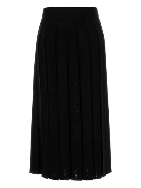 Tory Burch pleated midi skirt - Black - zdjęcie produktu nr 2