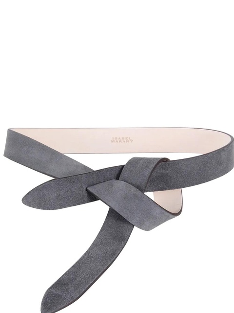ISABEL MARANT embossed-logo belt - Grey - zdjęcie produktu nr 1