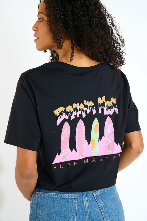 Banana Moon t-shirt bawełniany Urbana damski kolor czarny CRISP.URBANA - zdjęcie produktu nr 1