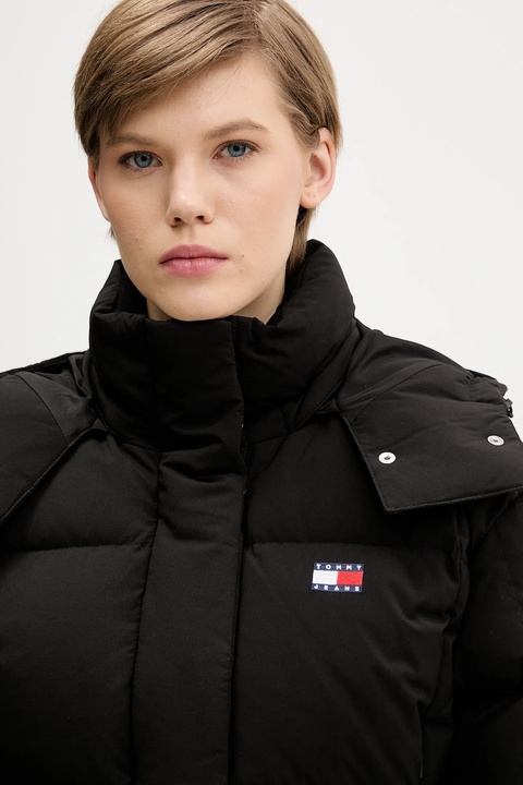 Tommy Jeans kurtka puchowa kolor czarny zimowa oversize DW0DW21624 - zdjęcie produktu nr 2